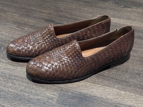 Gary International Brown Braided Leather Men’s Loafers Sz 8.5 M Dress Shoes main image 9